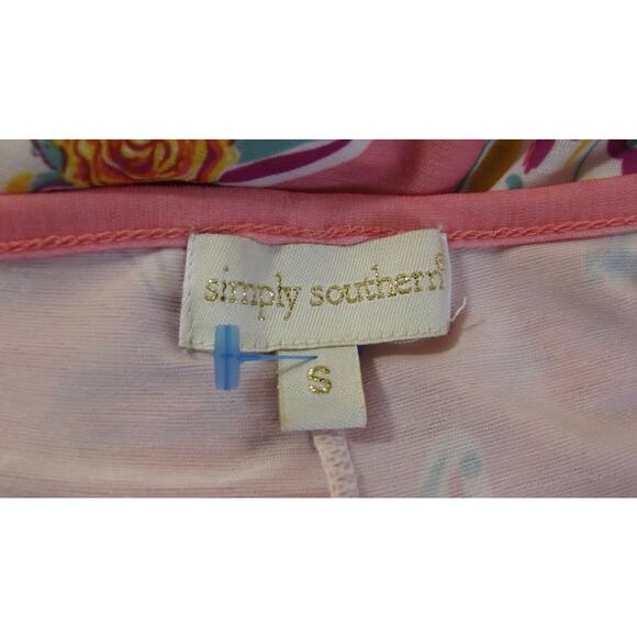 SIMPLY SOUTHERN Wild Bulls DRESS -Size Small -Pink w/Purple Tassels Short Sleeve - Picture 7 of 7